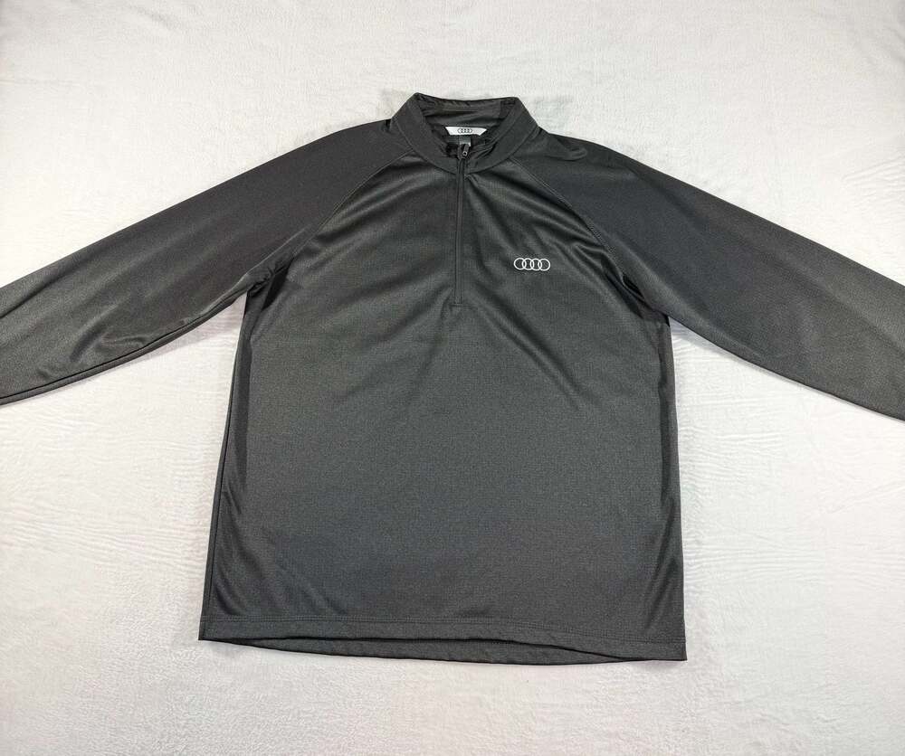 Audi Branded Performance 1/4-Zip Pullover Sweatshirt Gray, M